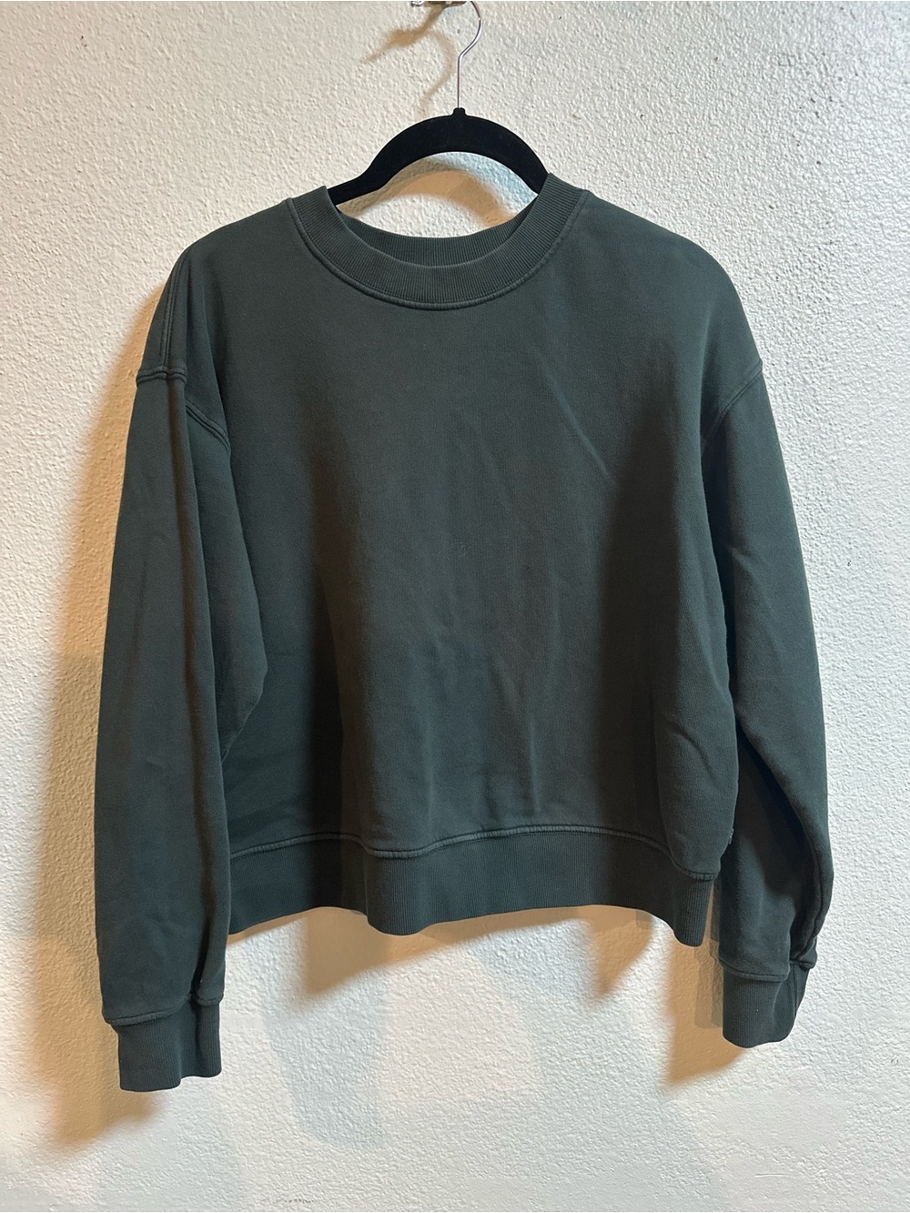 Velvet Women’s Crewneck Pullover Sweater - Dark Green